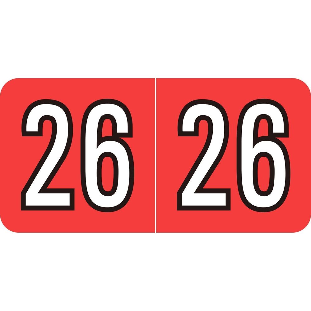 4711 2026 Year Stickers, 500 Pcs File Folder Labels Self Adhesive 3/4" x
